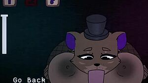 furry five nights at fuzzboobs freddy gives epic cartoon titjob sex game