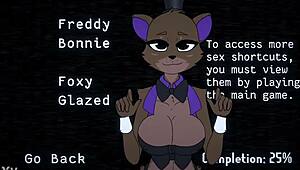 furry five nights at fuzzboobs freddy gives epic cartoon titjob sex game