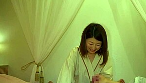 excited milf grabs stranger's cock strokes it hard then deepthroats like a pro jav style