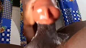 this muscular college dude pounds bbc into sextoy till massive cum 😤💦