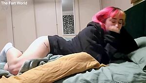 hey freya fart right on me in this bdsm bed slave style