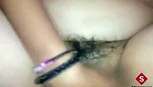 Big Ass Tattooed Teen Toys Her Dripping Pussy Fiercely