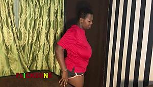 did this guy really sneak into my house to oil up my big ebony ass and tits?