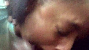 Ebony pornstar slut deepthroats gags on huge black cock balls and gets facefucked cum covered in public car