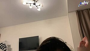 whoa, top model takes huge facial cumshot from pov blowjob 😍💦