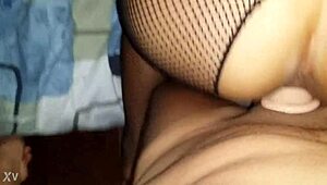 peru girl stretches with huge dildo extension 🍆💦