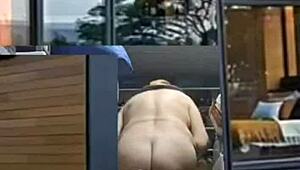 secret retro trans crossdresser bares feet in homemade blue film