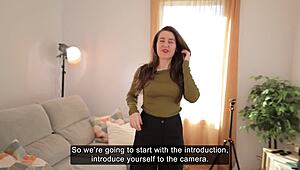 curvy black amateur lorena in interracial casting roleplay fucks cameraman big ass bent over