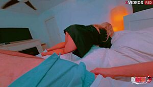 Damn that blonde milf takes anal so rough and passionate from behind