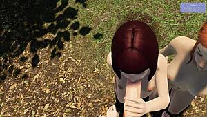 let's play paradise trails vr and explore that shaved redhead pussy outdoors