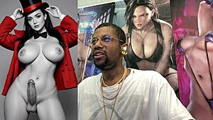 big breast blonde trans slut cums hard from handjob on her girl cock 💦🍆