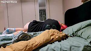 hey freya fart right on me in this bdsm bed slave style