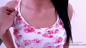 Brunette bombshell teen pounded hard at modeling audition daddy style 😏🔥