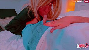 Damn that blonde milf takes anal so rough and passionate from behind