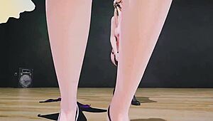 mmd kashima prinz eugen got sexy asses with chocolate cream so thick yummy!