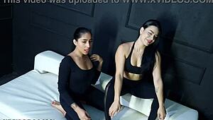 moonblack charlot teases in kinky sportswear slowly