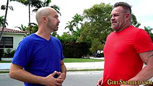 stepdaughters team up sucking and riding cocks wildly