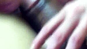 My wife drops to knees for my homemade blowjob delight