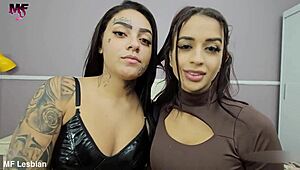 sweet sin brazilian brunette latina lesbians kiss curvy big asses and natural tits passionately