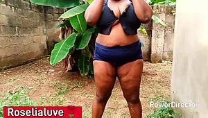 whoa fat ass big tits mommy gets monster BBC doggystyle outdoors 😍 her pussy lips quiver!!