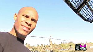 milf mommy deepthroats teen's huge cock then hardcore fuck