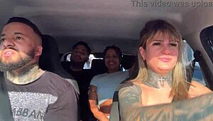 ever seen passengers turn uber ride into public car blowjob orgy with moans?