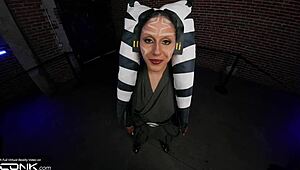 Ahsoka Blows Anakin's Huge Cock Then Rides It Wild In Cosplay Parody!