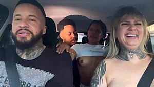 ever seen passengers turn uber ride into public car blowjob orgy with moans?