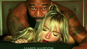 hey babe that hotwife blonde showed up ready for my bbc breeding session interracial style