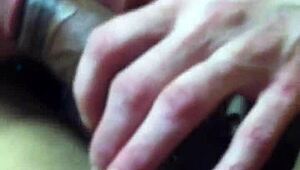 My wife drops to knees for my homemade blowjob delight