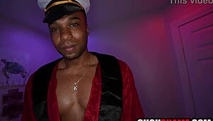 At Halloween party cuck hubby watches busty brunette wife take BBC doggystyle from stranger