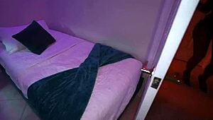 At Halloween party cuck hubby watches busty brunette wife take BBC doggystyle from stranger