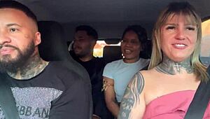 ever seen passengers turn uber ride into public car blowjob orgy with moans?