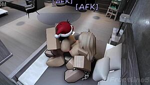 Hej żono, zdejmij majtki na pończochy, ssij kutasa kumpla a potem pieprz się do wytrysku na cycki