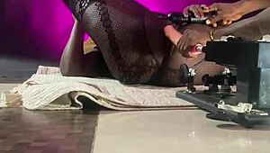 shove that tongue deep in my shaved ebony milf ass cheeks while the vibrator buzzes my wet pussy lips hard