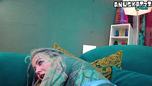 Ever wonder what happens when a tattooed alt pornstar bares her petite goth pussy after a steamy interview gets bent over for creampie doggystyle?