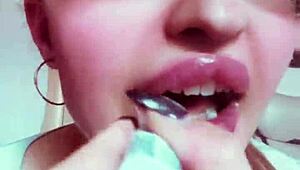 Goddess Lips and Nude Body Make You Throb Hard.