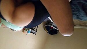 Daddysgirl86 spreads fat ass cheeks bent over in leggings for daddy's monster cock pov doggystyle pounding