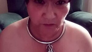 feeling so degraded chaining myself for toilet humiliation with dildo and dirty talk