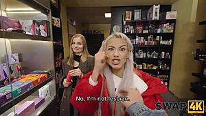 hot girl and cuckold boyfriend join kinky masquerade for wife swap