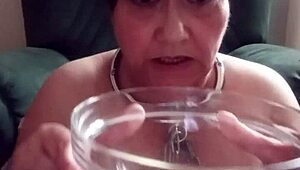 feeling so degraded chaining myself for toilet humiliation with dildo and dirty talk