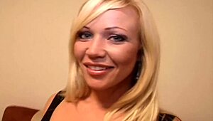 Why Does This Shaved Milf Blonde Ride Big Black Cock So Wild In High Heels?