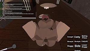 roblox whore gets bent over assfucked by big cock after deepthroat
