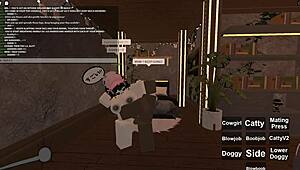 roblox whore gets bent over assfucked by big cock after deepthroat
