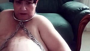 feeling so degraded chaining myself for toilet humiliation with dildo and dirty talk