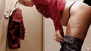 French Amateur Satin Lingerie Clothed Doggystyle Big Ass POV Toilets