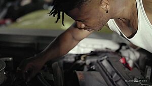 blonde babe bent over in car for hard gangbang double penetration deepthroat and doggystyle by hardwerk crew