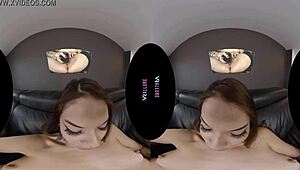 Vanessa's Petite Latina Body in Stockings Toys Her Small Tits Pussy to Orgasm in VR Allure POV