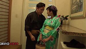 Harua Narimiya's wild cosplay turns into hardcore wife blowjob