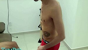 come join our hot threesome with this pierced blonde wife